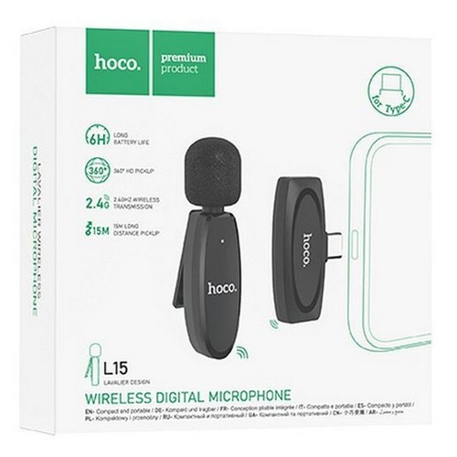 Hoco microfono bluettoh l15 - microfono,